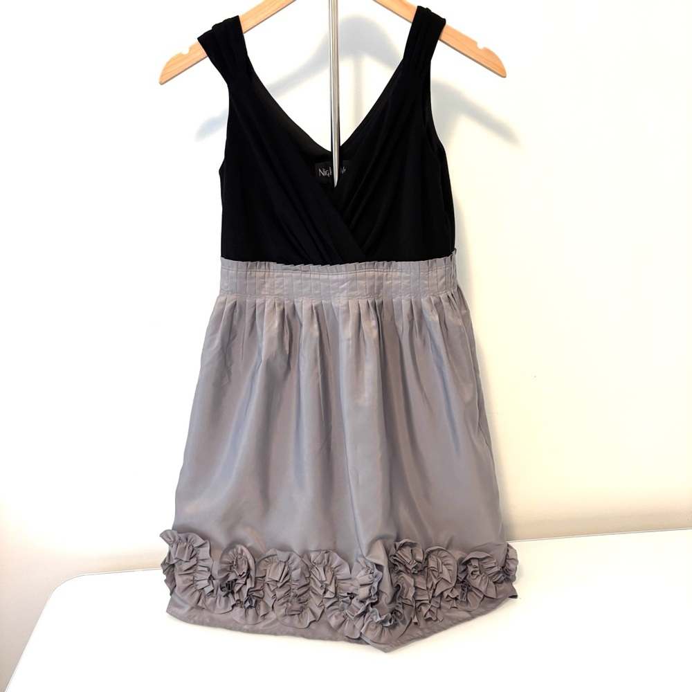Night Way Elegant Black and Silver Women’s Dress